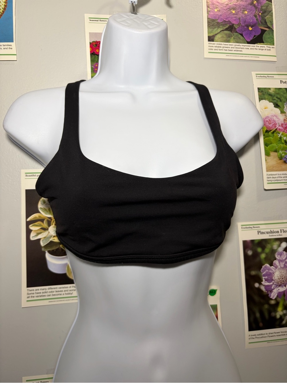 lululemon athletica Black Seamless Scoop Bralette